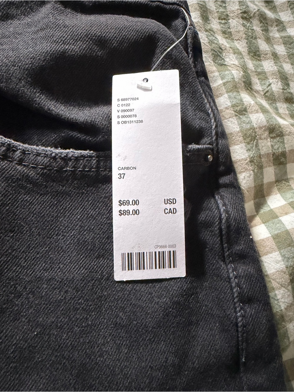 Urban Outfitters BDG Size 37 Black Denim Jeans